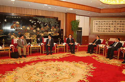 原政协副主席李蒙接见三安模式创始人张令玉先生及韩国考察团成员